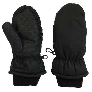 Toddler Girls & Boys Black Thinsulate Snow & Ski Mittens - Picture 1 of 1