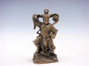 Vintage Fine Brass Crafted Miniature Sculpture Ancient Warrior God #01132308 - Picture 1 of 6