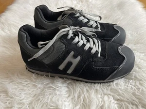 Hytest Women’s Size 9 Black Gray Steel Toe Slip Resistance Safety Shoe Sneakers - Picture 1 of 11