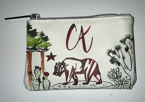 STARBUCKS California CA Card Pouch Coin Purse Keychain Geldbörse GRIZZLY BEAR - Bild 1 von 7