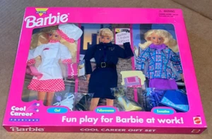 Barbie, cooles Karrieremoden Set (datiert 1995) CHEF-POLICEWOMEN-EXEKUTIVE - Bild 1 von 2