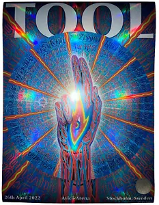 2022 TOOL STOCKHOLM SCHWEDEN POSTER KONZERT TOUR 4/26/22 ALEX GRAU/500! - Bild 1 von 2