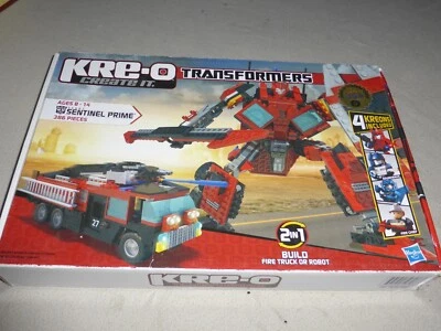 NEW IN BOX KRE-O TRANSFORMERS SENTINEL PRIME 30687 2 IN 1 386 PIECES NIB HASBRO - Image 1 of 4