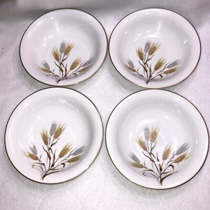 Noritake China Wheaton Pattern 7.5" Coupe Soup Bowls #5414 SET OF 4 Vintage MCM - Picture 1 of 5