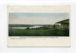 Town of Merrimac antique postcard, Merrimack River Bonnestrath Golf Club House - Picture 1 of 3