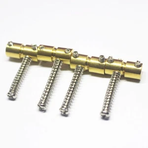 Juego de 4 sillas de montar de latón para 4 cuerdas jazz precisión P bajo alta calidad - Imagen 1 de 2