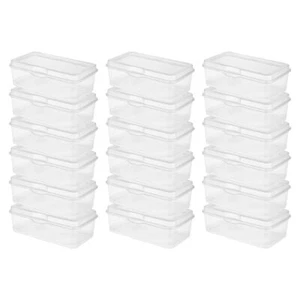 Sterilite Plastic FlipTop Hinged Storage Box Container w/ Latching Lid - Picture 1 of 74