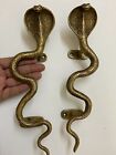 Messing Schlange Griff Antik Golden Handgefertigt Handwerk Artikel Tür Zug Paar
