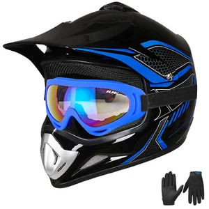 ILM Seller Refurbished Youth Helmet Kids ATV Motocross Off-Road Goggle DOT - Picture 1 of 69