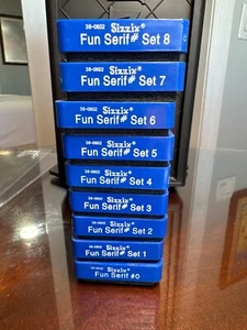 Sizzix Fun Serif Alphabet Die 6 piece set 1-2-3-4-6-8  Crafting/DIY      48-45-1 - Picture 1 of 4