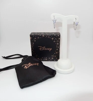 Серьги-кольца с фианитом Mickey Mouse DISNEY — чистое серебро — новые - Изображение 1 из 4
