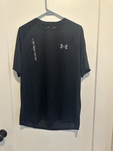 Under Armour Camicia Uomo Grande Nera Leggera The Tech Tee Sciolta Manica Corta - Foto 1 di 4