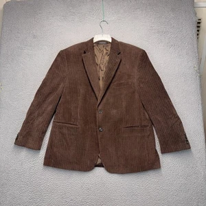 Blazer Chaps Pana Para Hombres 44 S Marrón Traje Chaqueta Abrigo Deportivo Forrado 2 Botones - Imagen 1 de 13