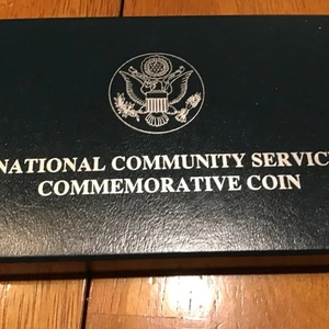 1996-S US Mint National Community Service Proof Silver Dollar - Free Ship USA - Picture 1 of 7