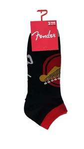 Fender Söckchen 2er-Pack, US Schuhgröße 7-12 - Bild 1 von 2