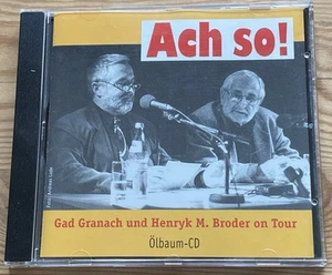 Ach so! von Gad Granach und Henryk M. Broder on Tour Ölbaum- CD (1 CD) - Bild 1 von 4