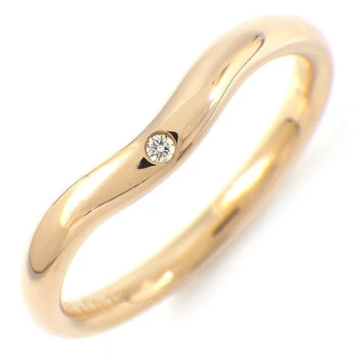 Tiffany & Co. Ring Curved Band 60016783 Wedding Elsa Peretti Diamond 750RG US5.5 - Image 1 of 4