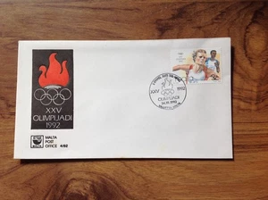Malta 1992 Olympics First Day Cover , Valletta pmk. Free UK Postage - Picture 1 of 3