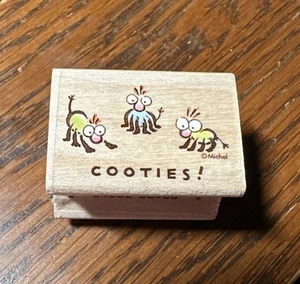 Cooties ~ Staubmilben ~ Käfer ~ Insekten ~ Gummistempel ~ 1,5" x 1" ~ Michel/All Night Media 898D - Bild 1 von 7
