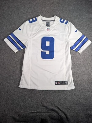 Camiseta deportiva blanca para hombre Nike Dallas Cowboys Tony Romo #9 On Field Game talla S Foto 1 de 4