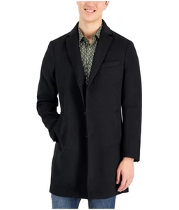 Alfani Mens Bruno Pea Coat, Black, Small - Picture 1 of 1