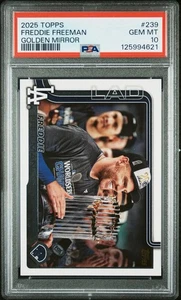 2025 Topps Freddie Freeman #239 Golden Mirror variación de imagen SSP PSA 10 - Imagen 1 de 2