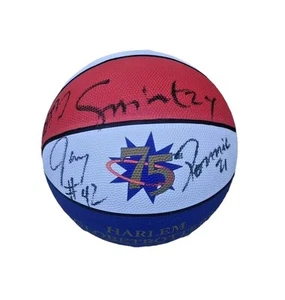 75th Harlem Globetrotters Signed Autographed Basketball w Team Signatures - Picture 1 of 8