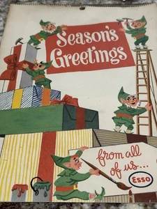 Calendario de saludos de temporada 1954 ESSO de colección  - Imagen 1 de 19