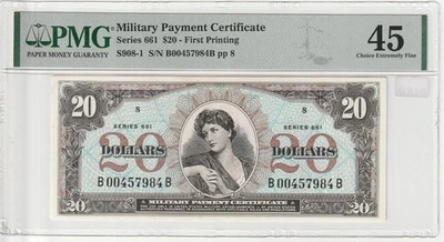 MPC $20 Dollars Series 661 1968-69 Choice Extra Fine Grade-45-PMG #S908-1 - Image 1 of 2