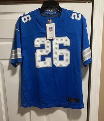 Nike Detroit Lions #26 Jahmyr Gibbs Camiseta Oficial de Fútbol Americano de la NFL JUVENIL $100 NUEVA Foto 1 de 4