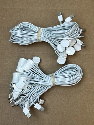 50 Pack Original Apple Watch Magnetic Charging to USB-A Cable (1m) A2256, Rubber - Image 1 of 4