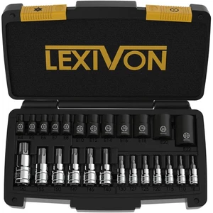 LEXIVON Master Torx Bit und Steckschlüsselsatz, Premium S2 Legierung & Cr-V Stahl | 25-polig... - Bild 1 von 7