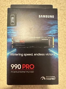 Samsung 990 PRO 2TB SSD NVMe M.2 PCIe Gen4, M.2 2280 SSD Speed 7,450 MB/s - Bild 1 von 1