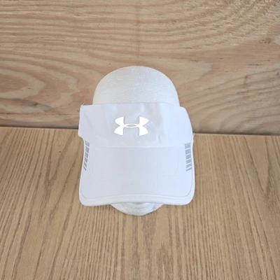 Visera reflectante Under Armour para hombre blanca OSFA usada en excelente estado con correa ajustable   Foto 1 de 4
