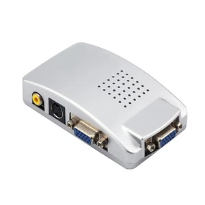 Universal PC Converter Box Of Computer Laptop PC VGA To TV AV Signal Ada NEW - Afbeelding 1 van 7