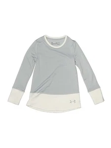 Under Armour Girls Silver Sweatshirt XS Youth - Picture 1 of 2
