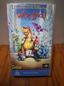 We're Back A Dinosaur's Story (VHS 1993) Steven Spielberg Movie - Picture 1 of 9