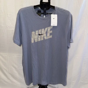 Men's Relaxed Fit Dri-FIT Short Sleeve Crewneck Fitness T-Shirt Purple Size: XL - Foto 1 di 5