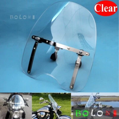 Clear Motorcycle Windshield for Honda Shadow Spirit 750 1100 VT750 VT1100 VLX600 - Image 1 of 4