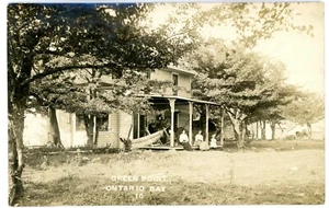 Ontario Bay NY - GREEN POINT COTTAGE - RPPC Postcard Oswego County/Lake - Picture 1 of 2