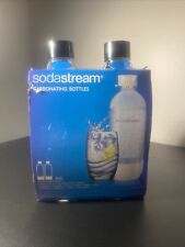 Bouteilles carbonantes Sodastream 1 L noir pack de deux bouteilles 2 x 1 L sans BPA neuves dans leur boîte