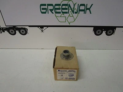 APPLETON 84T100 1" COMPRESSION RING TYPE THINWALL CONNECTORS - NOS - FREE SHIP - Image 1 of 4