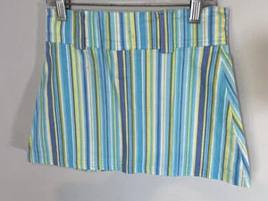 Girls Youth sz 8 Mod Stripe A Line Skirt Super Cute School-Stretch - Picture 1 of 9