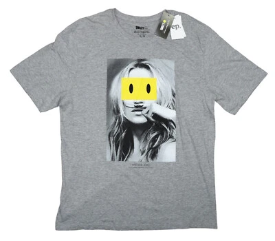 Camiseta para hombre Eleven Paris Smiley Collection manga corta cuello redondo XL NUEVA CON ETIQUETAS gris Foto 1 de 2