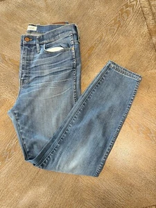 Madewell Blue Denim Skinny High Rise Pants Jeans Size 31 Waist 32” Inseam 28” - Picture 1 of 7