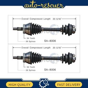 TrakMotive Front Left Front Right CV Axle Shaft 2x for 1986 till 1989 Saab 9000