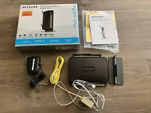 Netgear N300 Wireless DSL ADSL2+ Modem Router Combo Model DGN2200 v3 Box & Cords - Picture 1 of 12