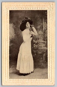Postcard Woman Telephone Nothing Doing - Imagen 1 de 2