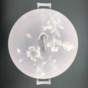 Theodore Haviland Limoges 10" Covered Round Serving Dish Purple White Flower Vtg - Picture 1 of 9