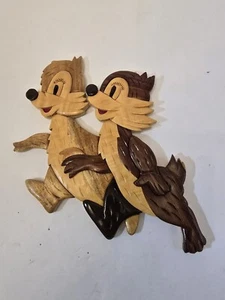 Vintage Disney Chip And Dale Wood Wall Hanging. 70s/80s - Picture 1 of 4